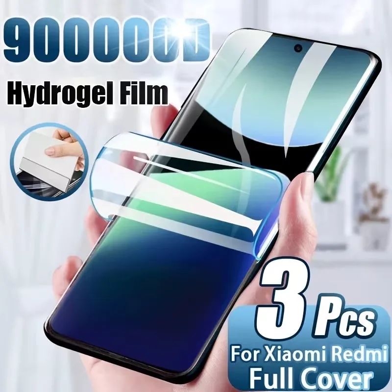 

Гидрогелевая пленка для Xiaomi Redmi Note 15Pro/15 5G Redmi 15C 15, 3 шт., не стекло