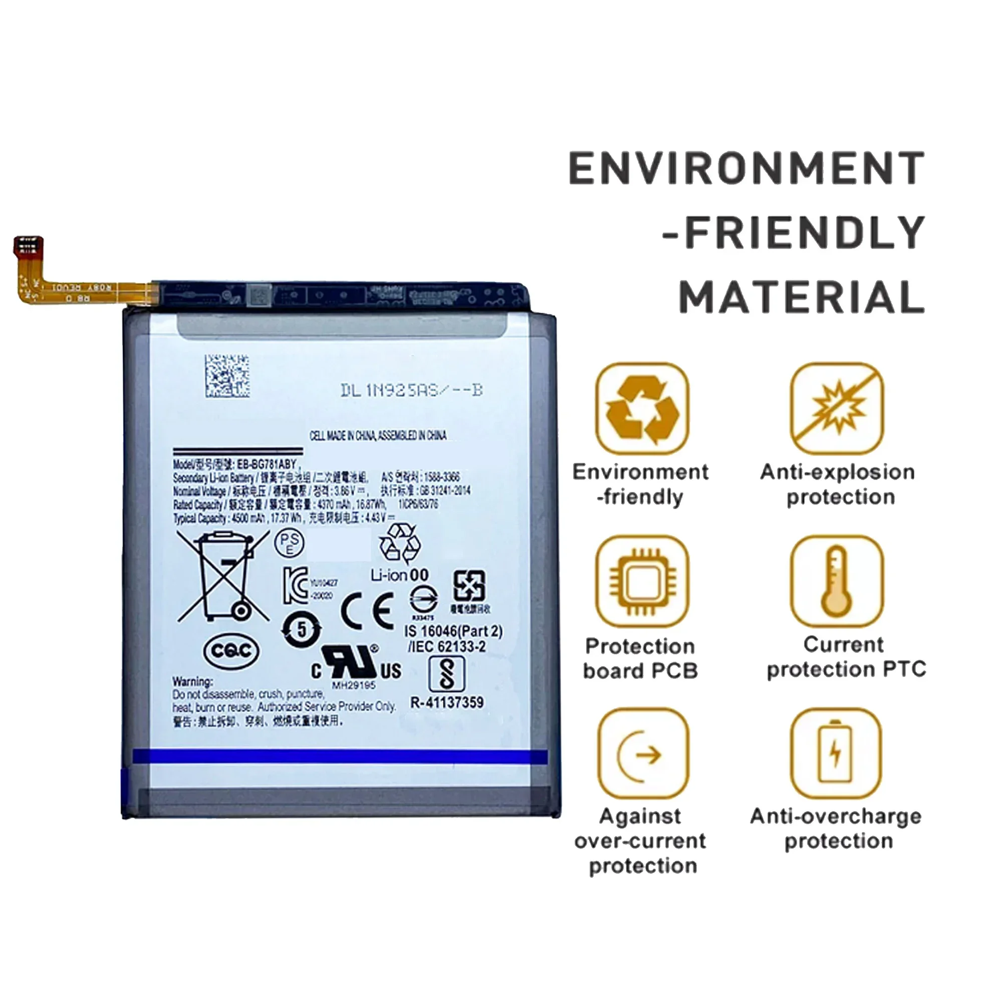 EB-BG781ABY Battery For Samsung Galaxy S20 FE 5G SM-G781B A52 SM-A526/DS Repair Part high Capacity Mobile Phone Batteries