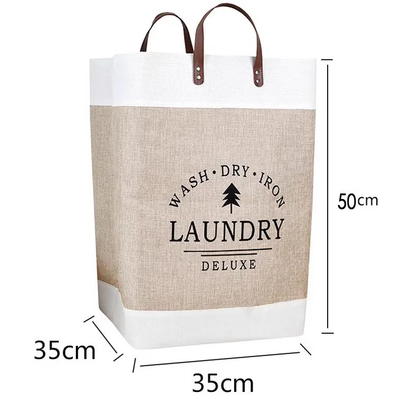 Large Capacity Laundry Basket Dirty Clothes Basket Fabric Laundry Basket Folding Storage Basket Household Storage Box Portable