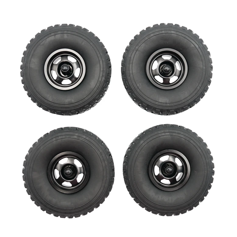 WPL C14 C24 C54 C64-1 B14 B24 MN D90 MN98 MN99S 4pcs 67mm Soft Tire Metal Wheel Rim RC Car Upgrade Parts Accessories