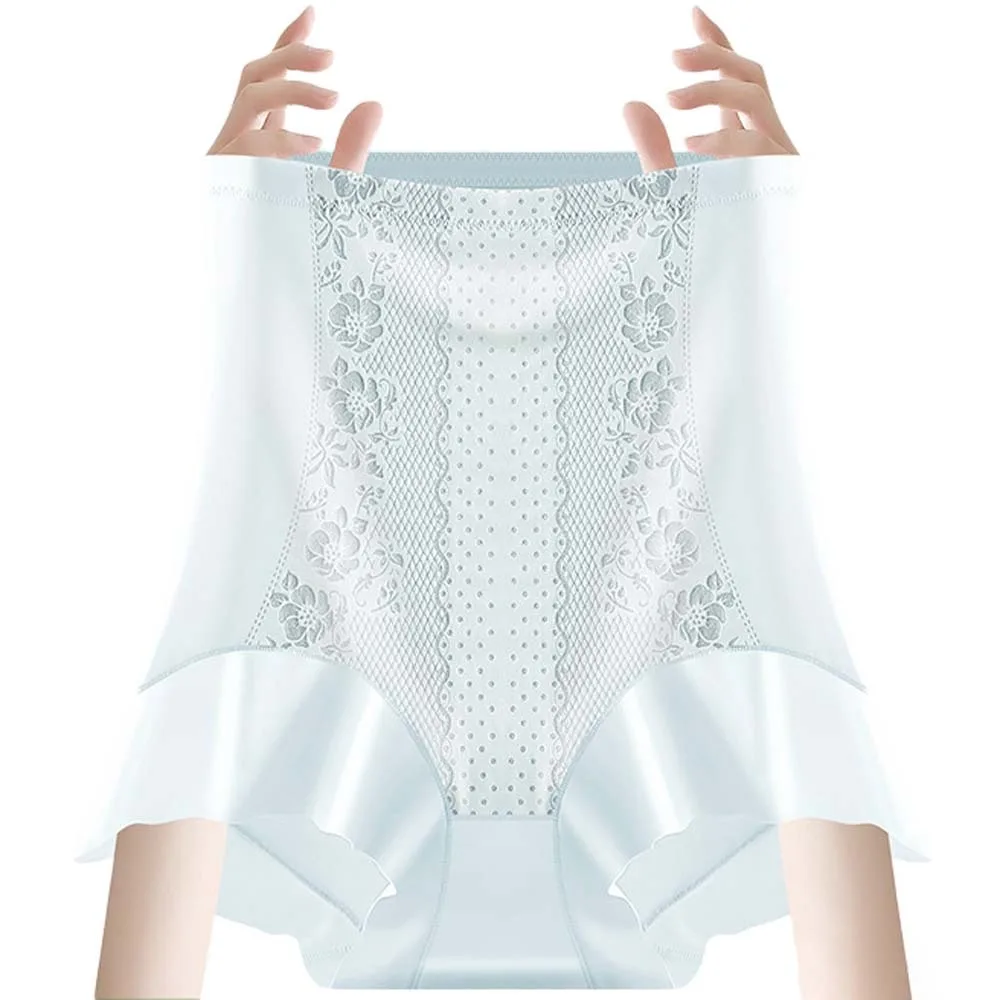

High Waist Postpartum Body Shaper Shapewear Floral Panties Seamless Underpants Waist Trainer Flower Tummy Control Underwear Lady