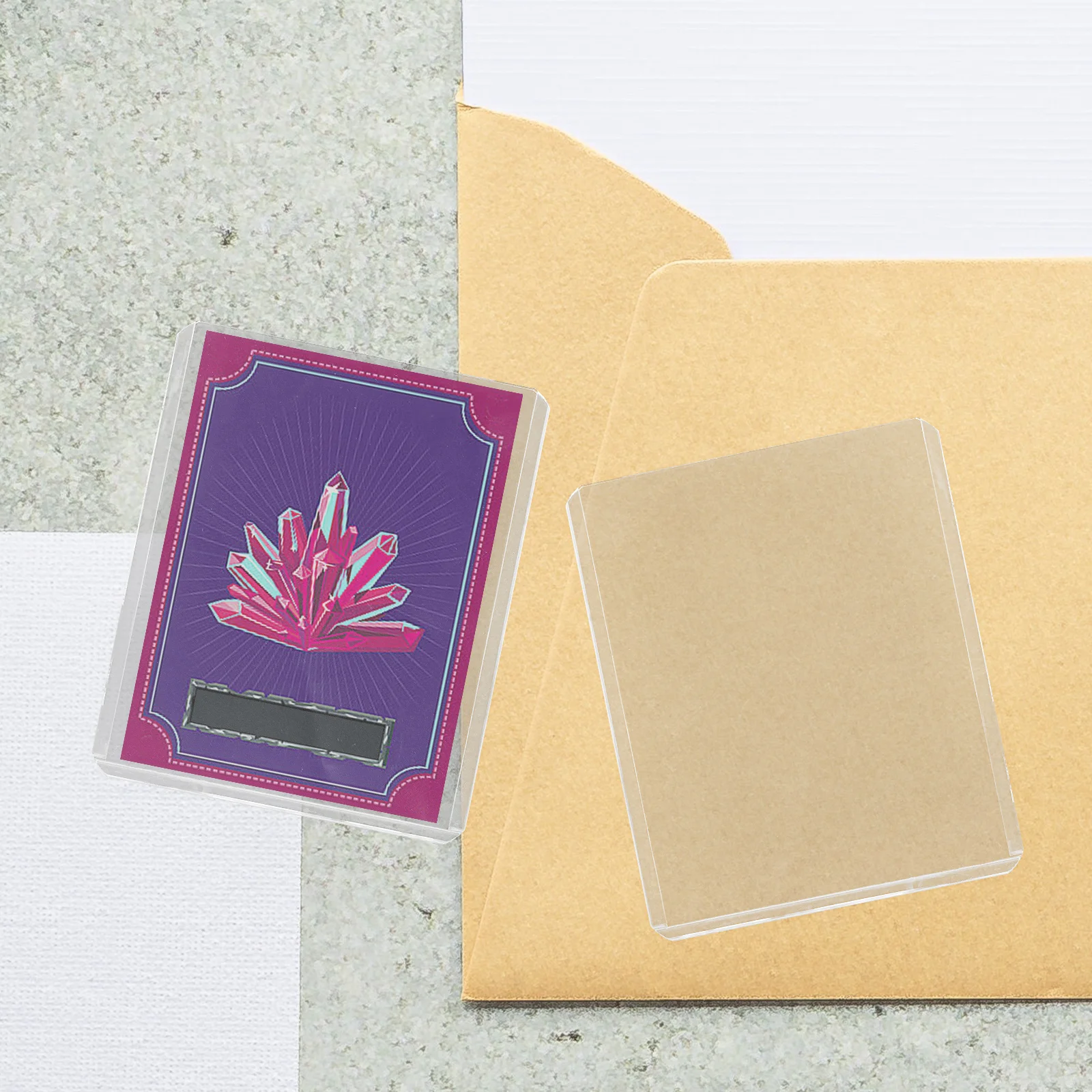 

25pcs Storage Baseball Card Sleeves Set Hard Card Sleeve PVC Protector Sleeves for Trading Cards Plastic Holder