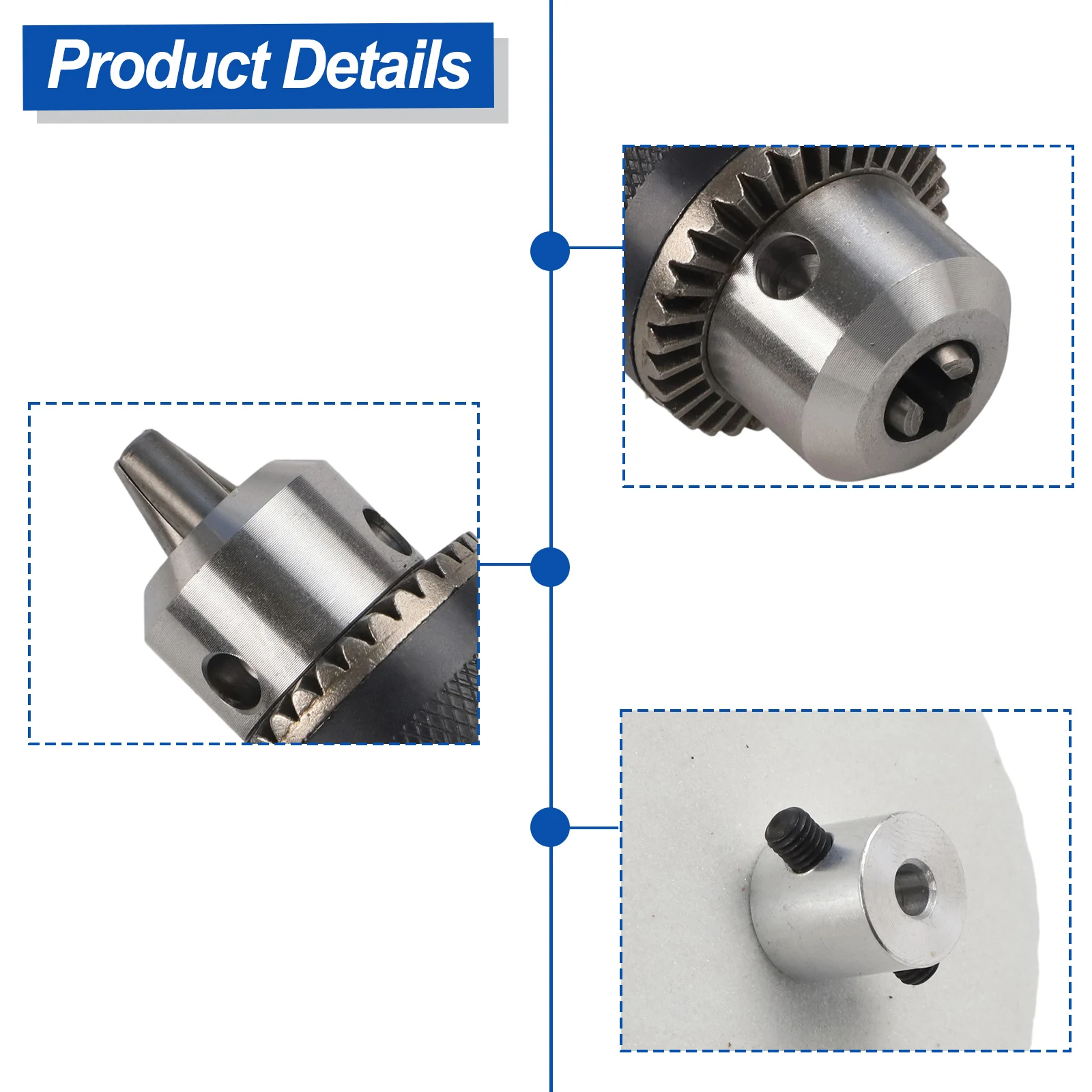 Metal Electric Drill Wheel Assembly for 775 Motor with Secure For M10X1 5 Threaded Mount and Wide Chuck Clamping Range