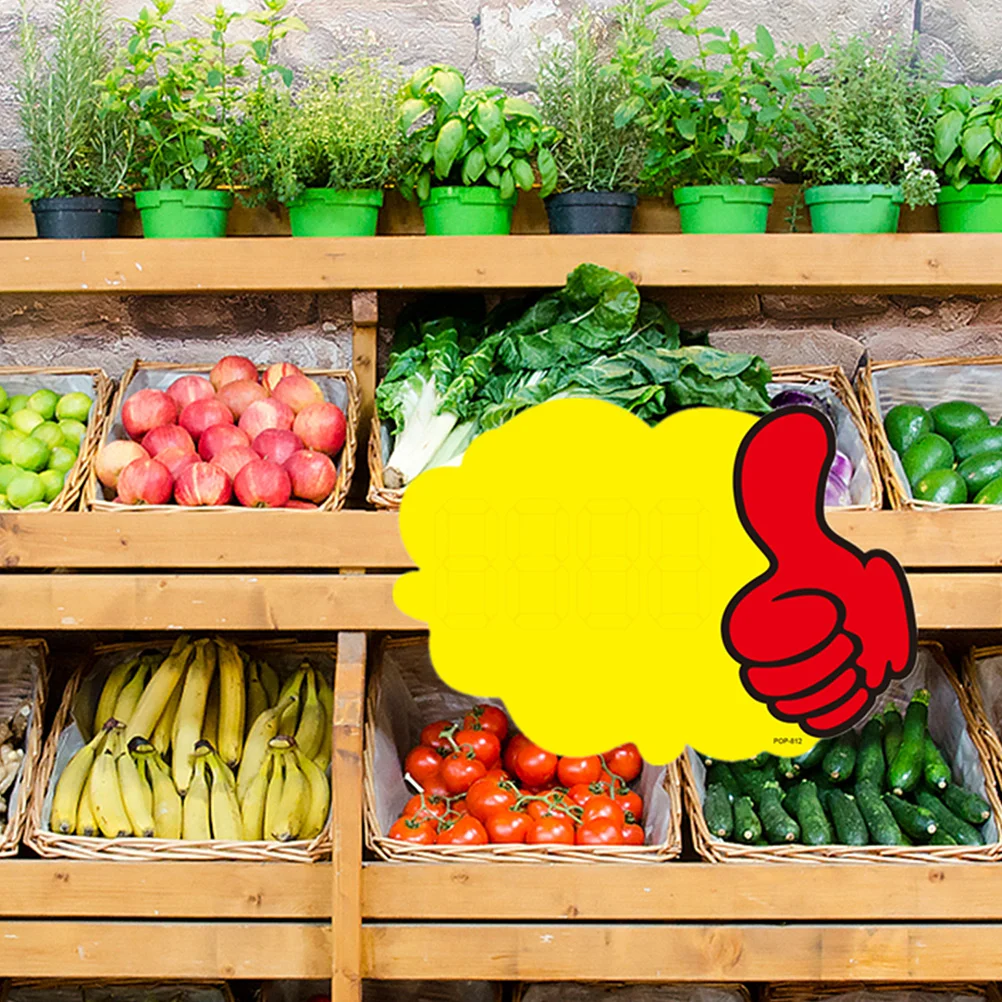 20 قطعة علامات تسمية الأسعار مبيعات متجر البيع بالتجزئة تسجيل مشرق اللون التصميم الإبداعي لتركيب صندوق المرآب التجاري 127 #5