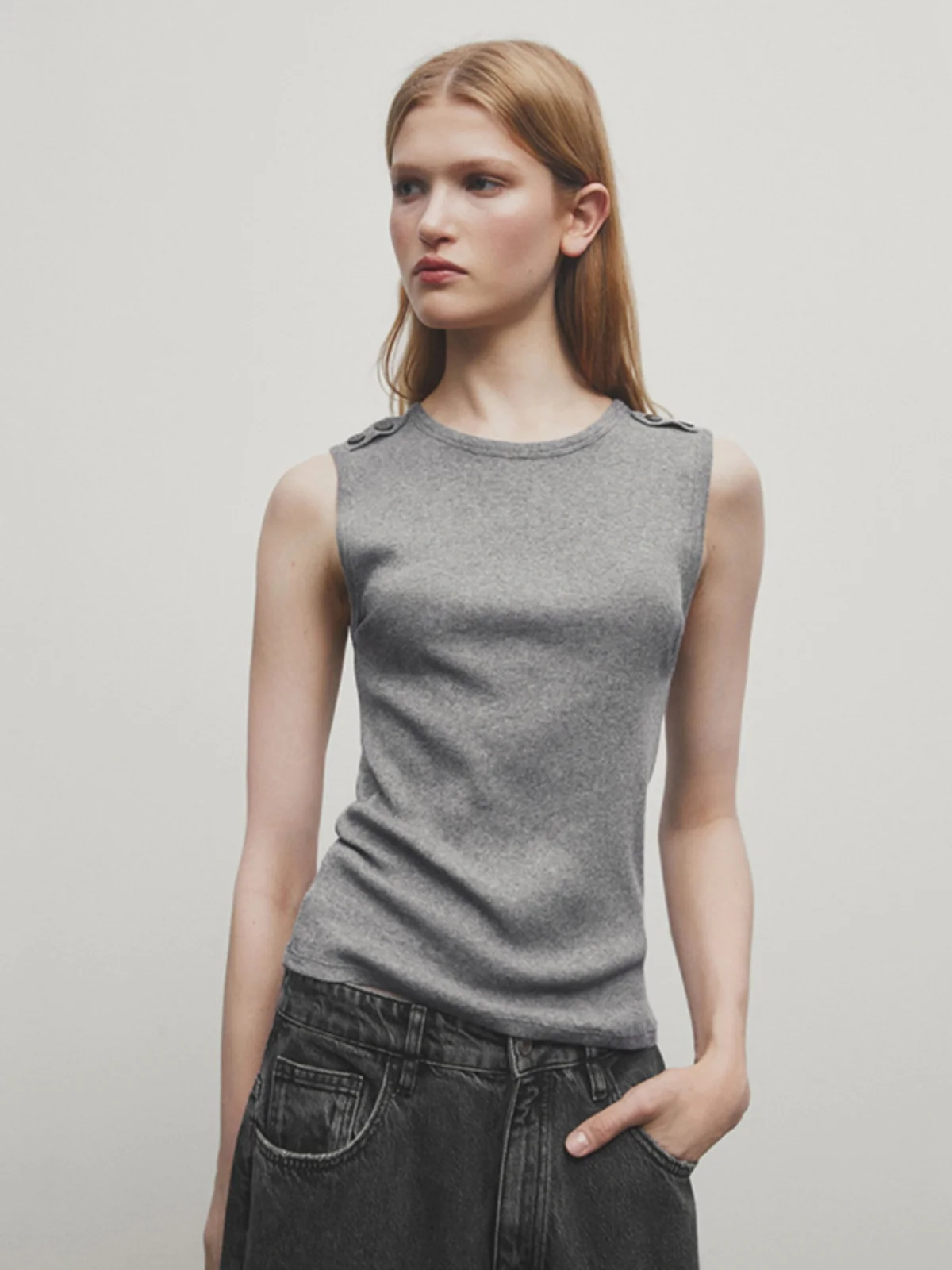 

MD женский базовый круглый хлопковый жилет, удобная футболка с пуговицами, внутренняя одежда, весна-лето, моя