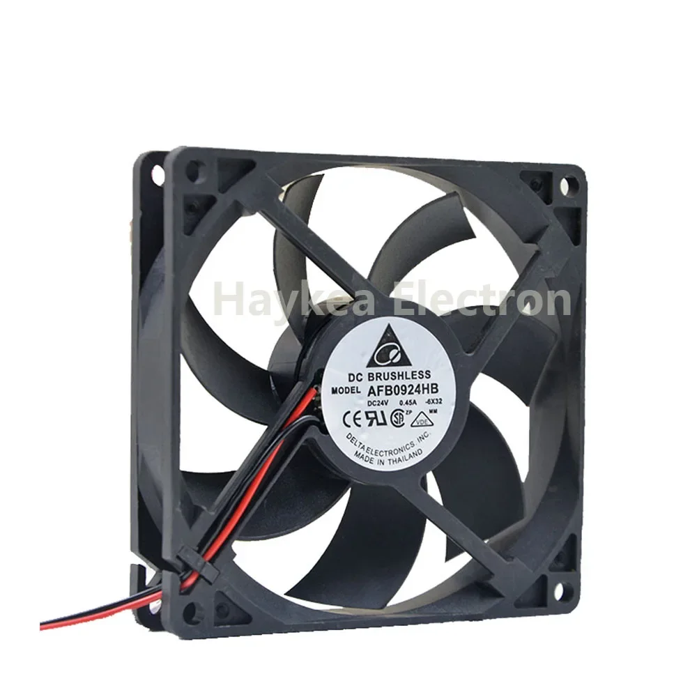 For Delta AFB0924HB DC 24V 0.45A 90*90*25MM 9CM Industrial control inverter cooling fan