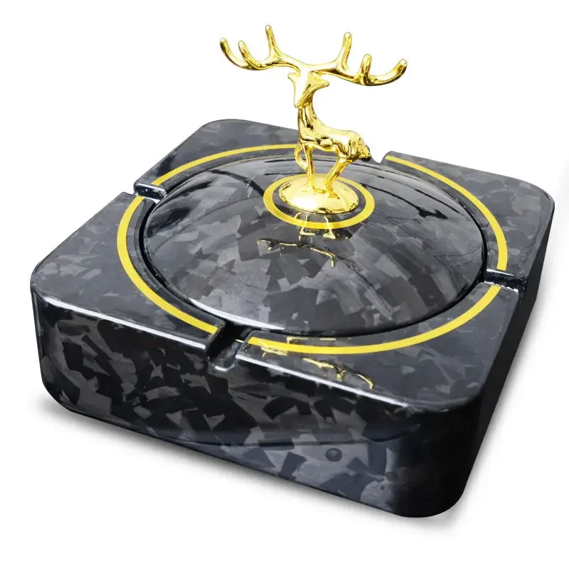Carbon fiber forged ashtray fashion creative personality ashtray decorative ornament