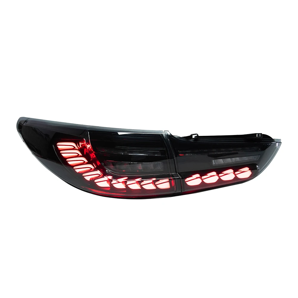 

ATV&UTVCar Taillights Assembly Fof Mazda Atenza 2014-2019 LED Auto Rear Lamps Upgrade Dynamic Dragon Scale New 6500K