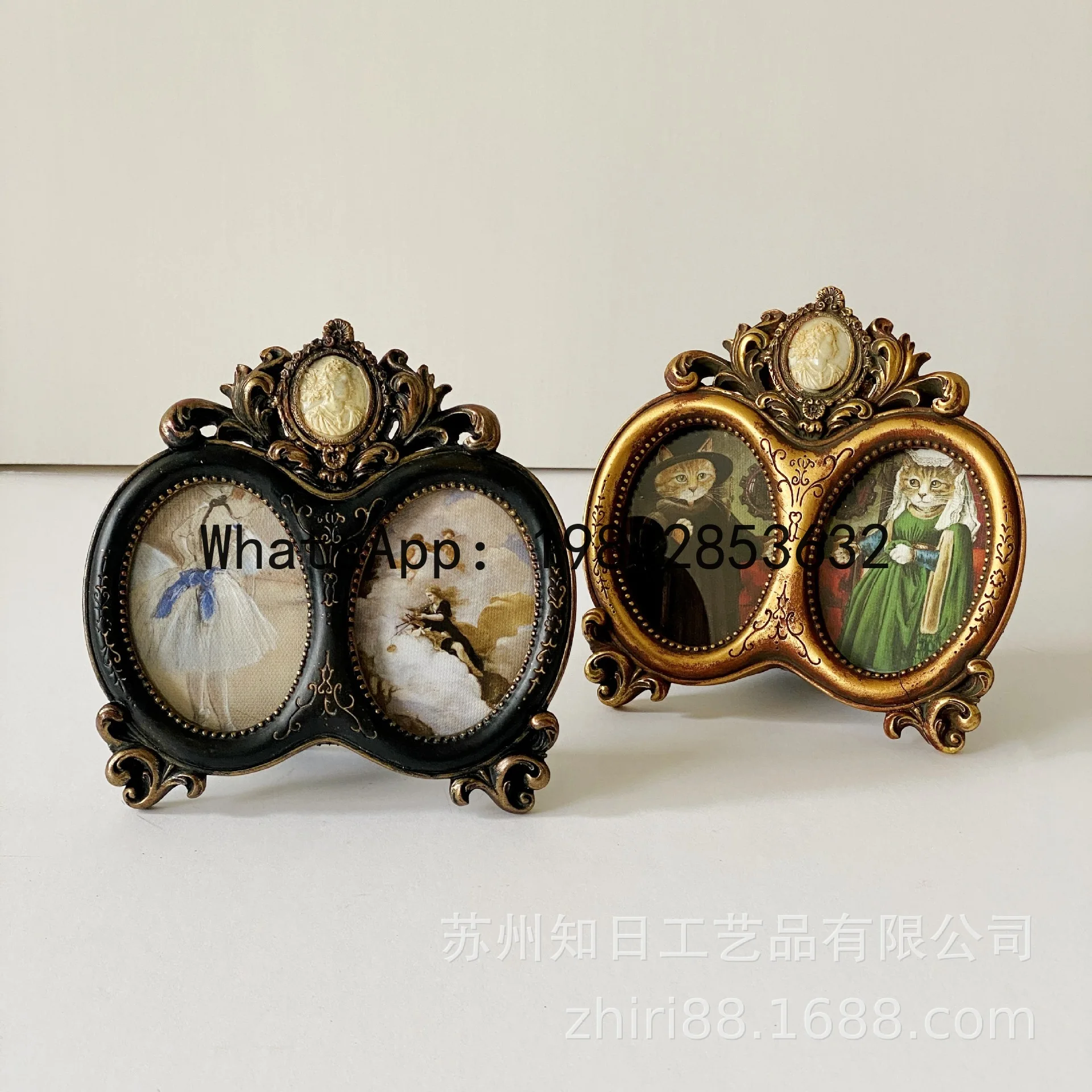 

DSA European classical court engraved resin photo frame, French murals wall decoration hanging paintings