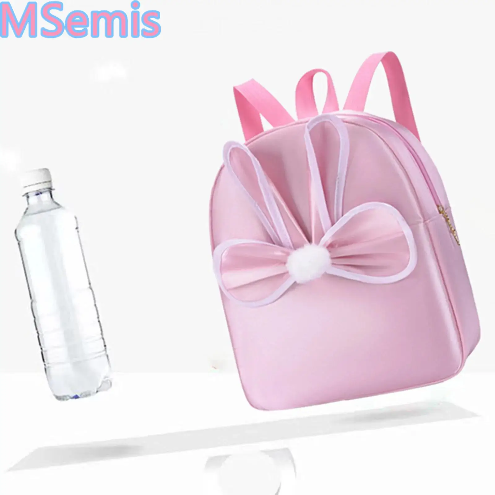 กระเป๋าเต้นบัลเล่ต์ทรงหูกระต่ายน่ารัก กระเป๋าเต้นรำสำหรับเด็กผู้หญิง กระเป๋าเป้สะพายหลังเต้นรำขนาดใหญ่