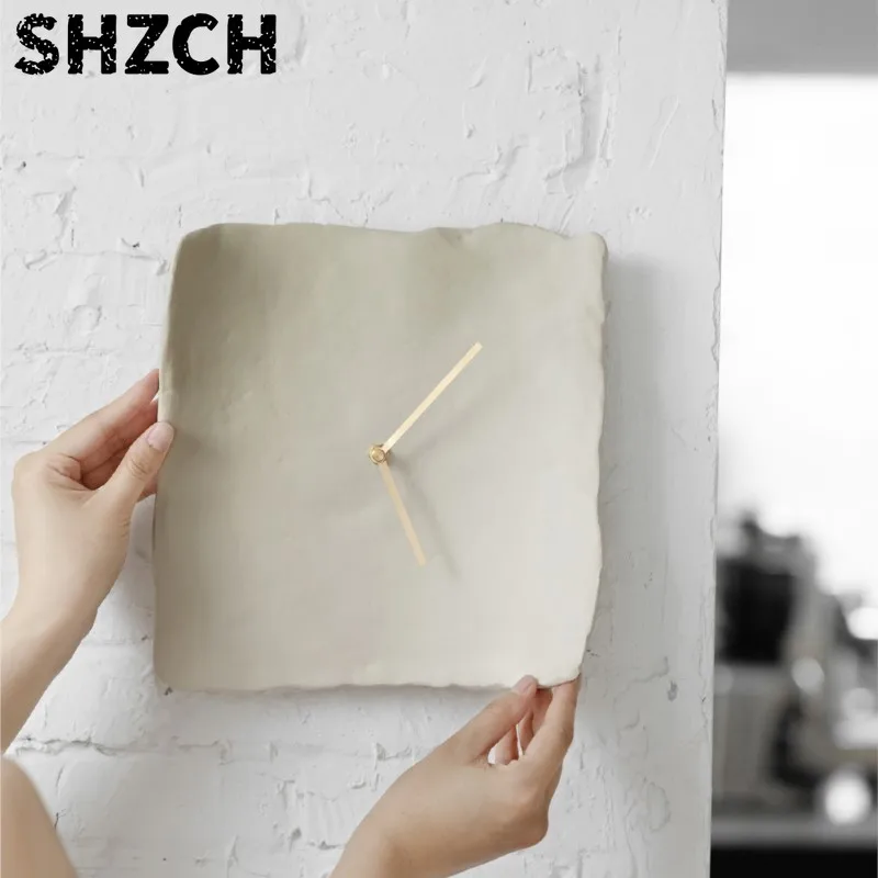 Reloj MOMO Retro arrugado, arte de pared, nicho Medieval, estilo Wabi-Sabi escandinavo Simple, decoración creativa para el hogar