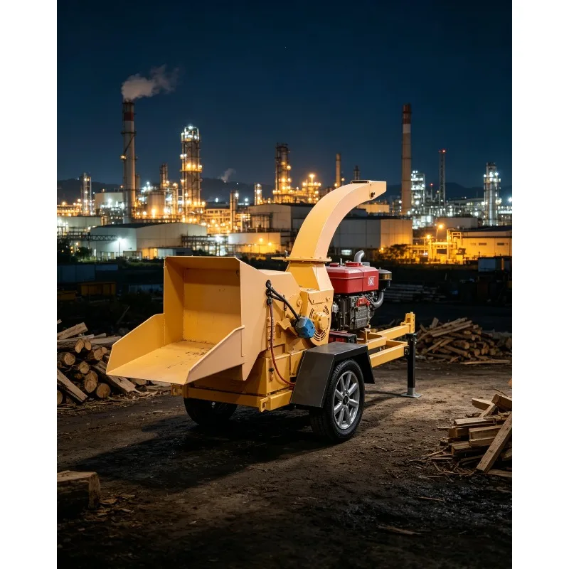Hydraulic diesel Engine Wood Chipper Machine Made in China Wood Chipper Shredder Mobile Wood Chipper Machine