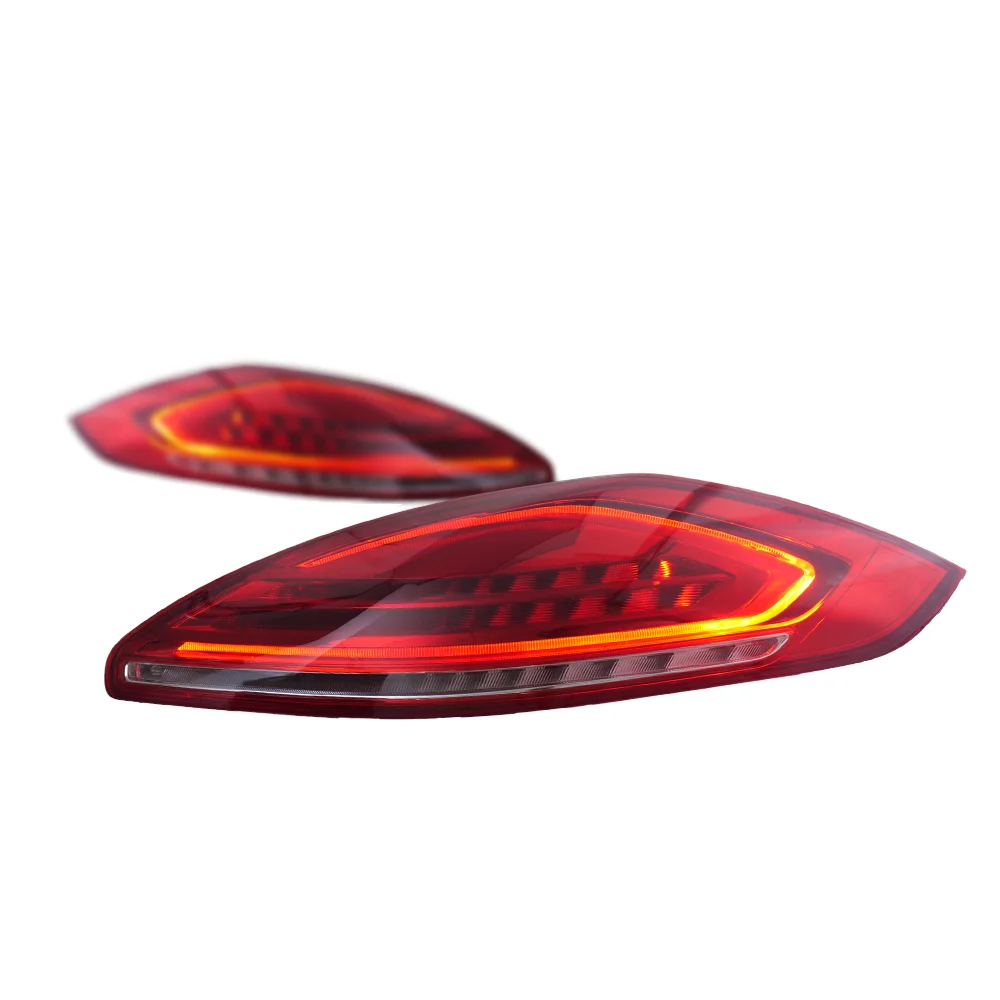 LED Achterlichten Voor Porsche Panamera 2014-2016 Plug En Play Remlichten Met Rode Lens Nieuwe Staat