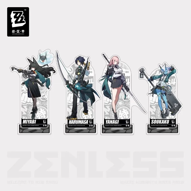 

Официальная серия стоячих карточек Zenless Zone Zero для пустых шести уроков, настольные украшения, периферийные устройства в стиле аниме, подарки
