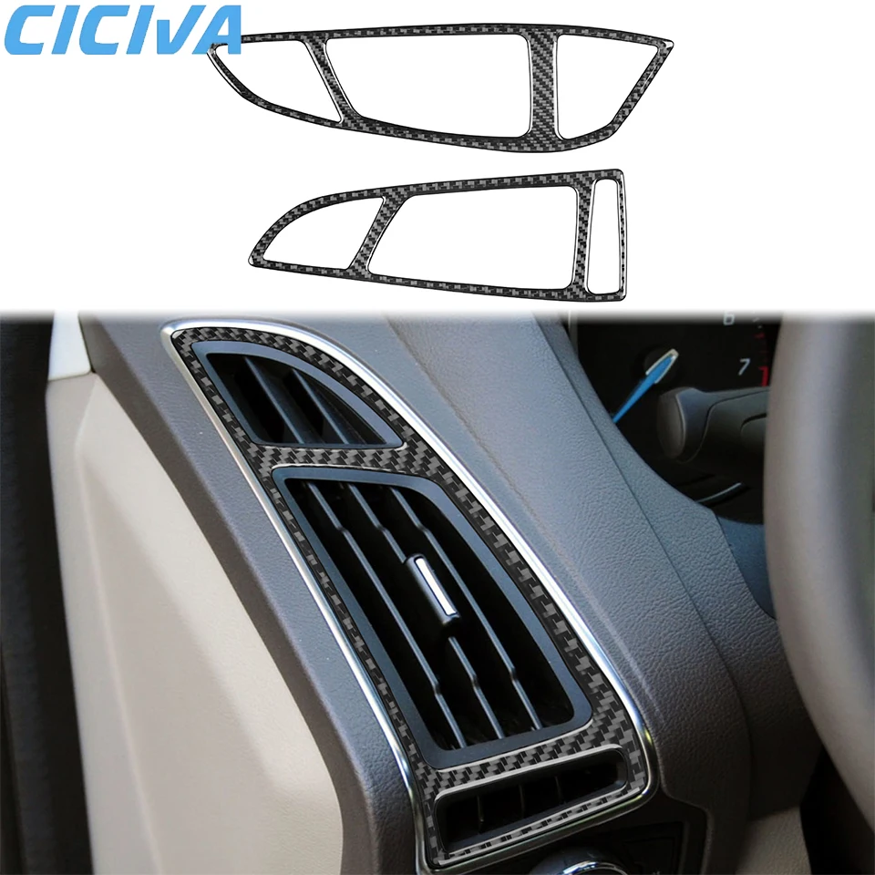 

For Ford Focus 2012-2018 Carbon Fiber Air outlet on both sides Trim Car interior Accessories Stickers