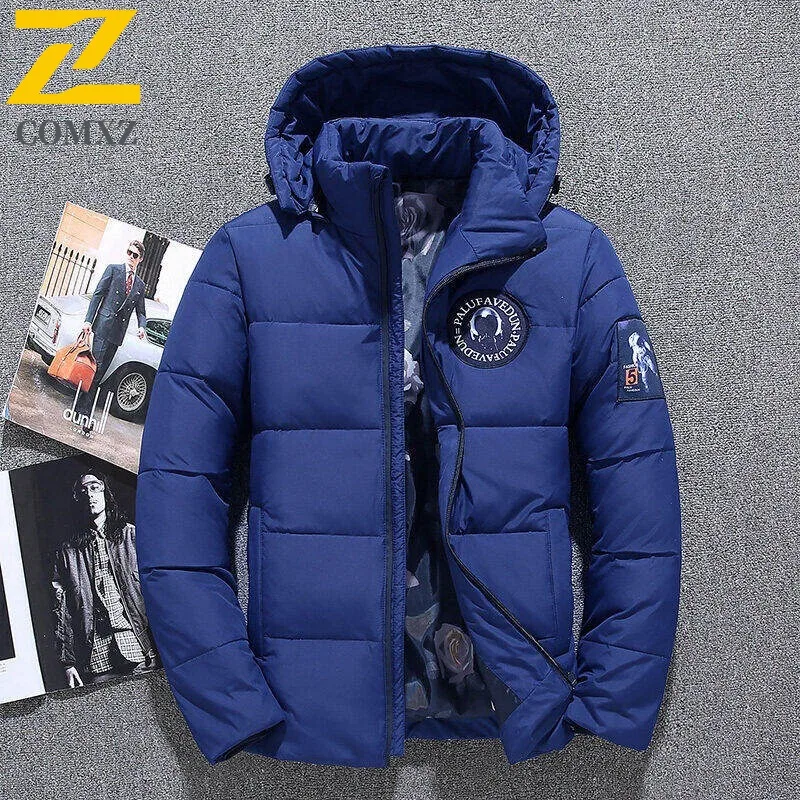 ​Men Thickened Loose Cotton Jacket Hong Kong Style Winter Warm Oversized Puffer Coat Streetwear Outdoor Casual Sport Outwear​
