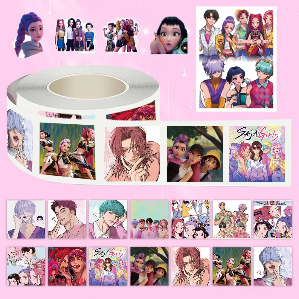 500 Stück Film KPop Dämonenjäger Aufkleber Derpy Tiger Wasserdicht Graffiti DIY Handyhülle Laptop Coole Scrapbooking Aufkleber