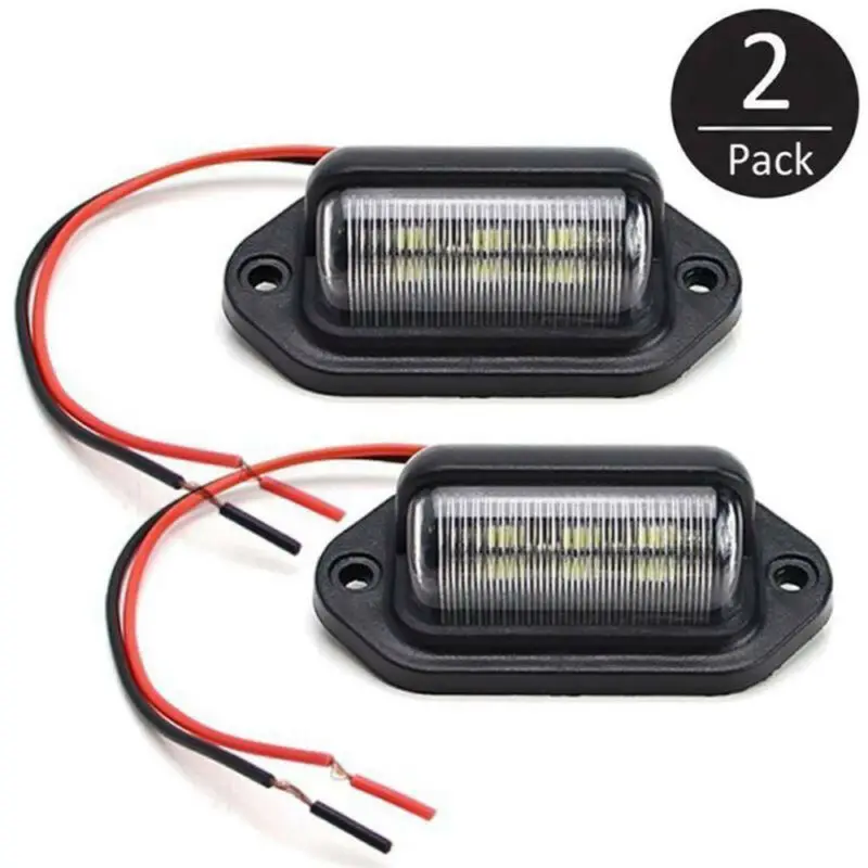 

Luces LED para de coche, luz trasera para barco, impermeable, trasera, DC 12V, 2 piezas, 6 LED