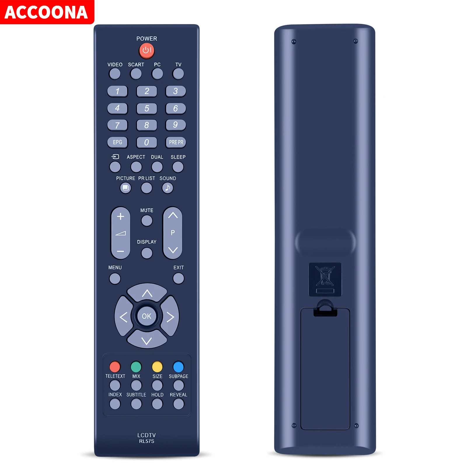 Remote Control For Sharp RL57S LC-26SB25E LC-26SB25S LC-26SB25RU LC-32SB25E LC-32SB25S LC-32SB25RU Plasma LCD LED HDTV TV