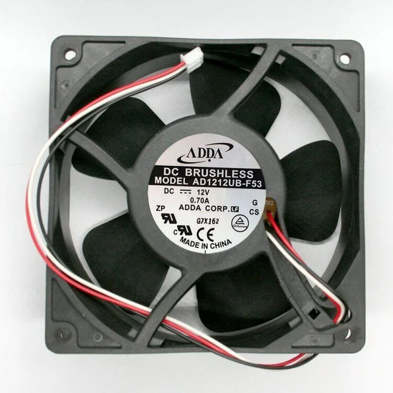 M  New ADDA AD1212UB-F53 12V 0.70A 3-Wire cooling fan#QW