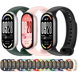 Silicone Strap for Xiaomi Mi Band 10 9 8 watchband Replacement Sports Bracelet Belt Correa for Mi Band 10 Wristband Accessories