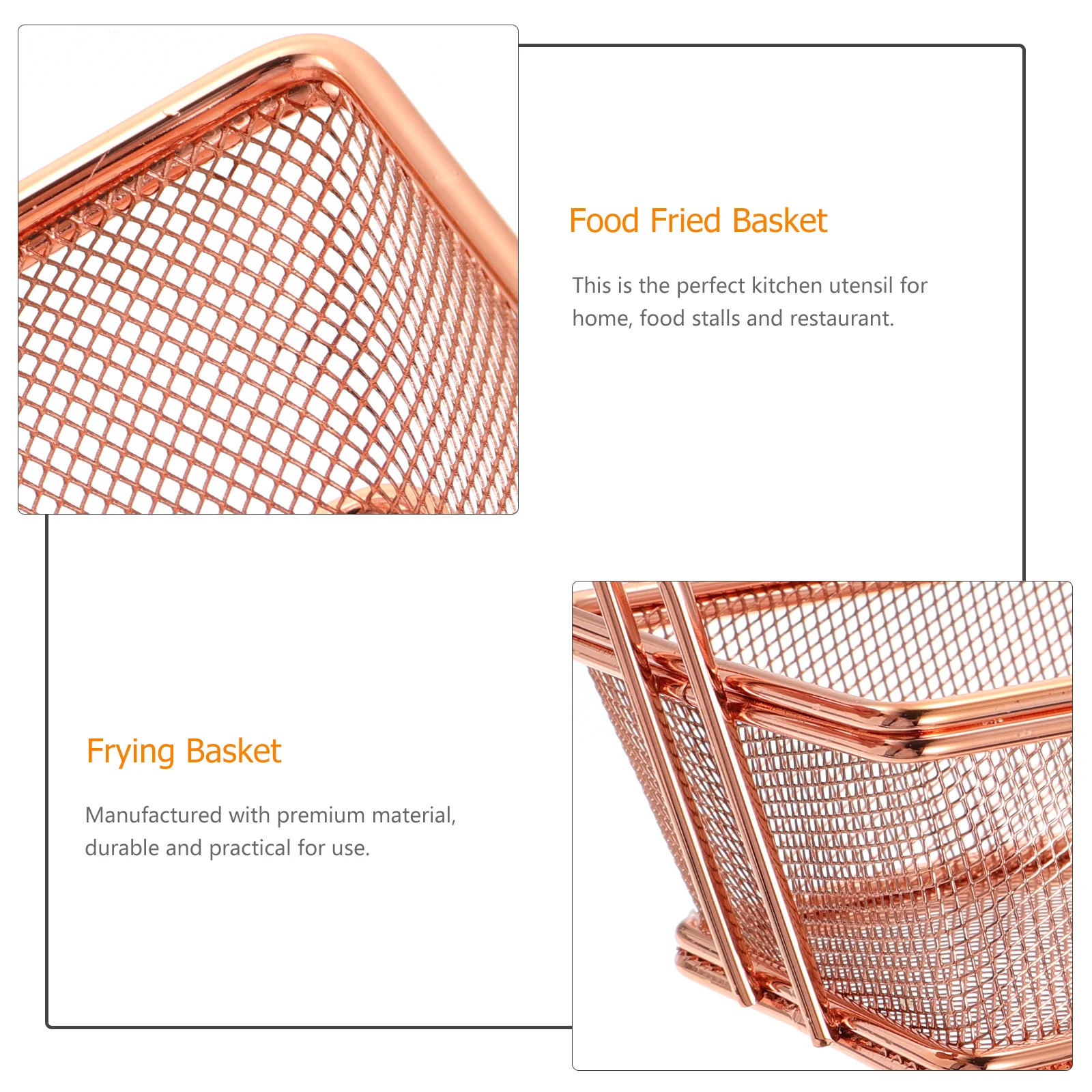 

Корзины для жарки из нержавеющей стали, сверхмощная корзина для фритюрницы, сито, пищевой инструмент для приготовления пищи, кухонная сетчатая корзина для жарки закусок