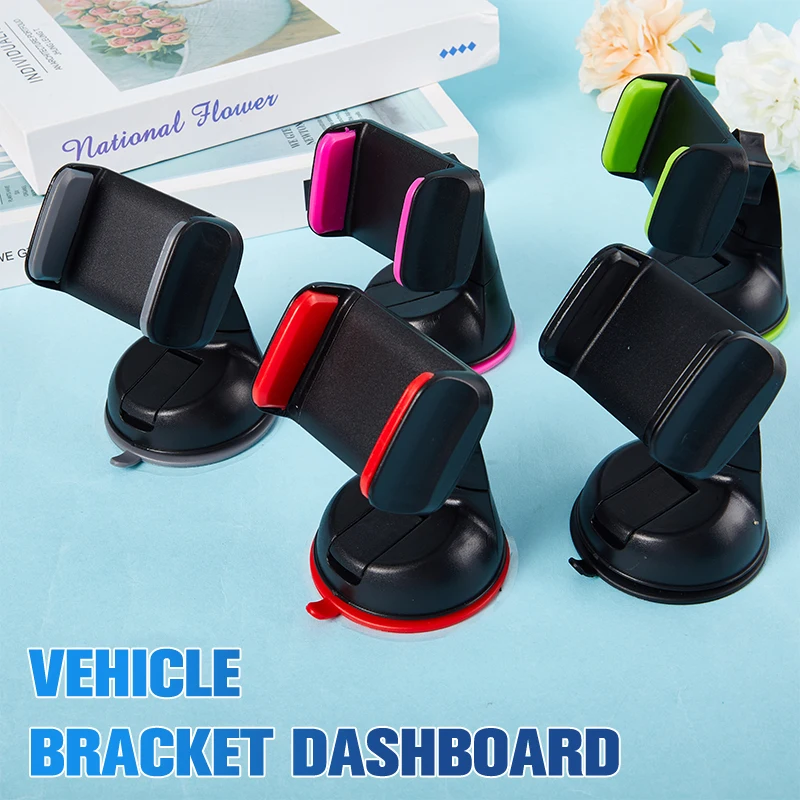 

360° Rotation Car Universal Phone Holder Dashboard Suction Mount Windscreen Stand Silicone Suction Cup Phone Bracket For Car