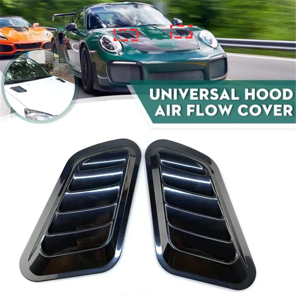 

Universal Car Hood Air Vent Sticker Auto Front Bonnet Vent Cover Air Flow Intake Hood Car Exterior Decoration Styling Accessorie