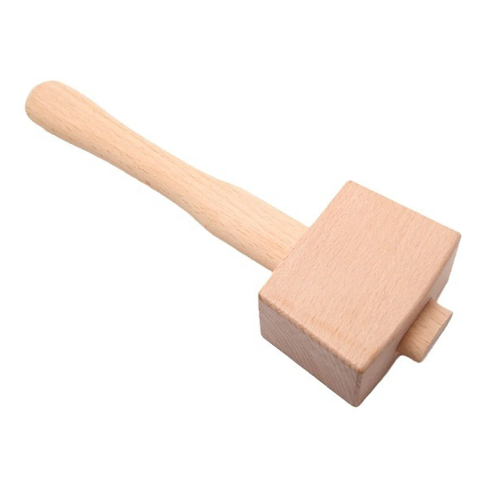 

Installation And Assembly Beechwood Hammer Comfortable Handle Woodworking Hammer Manual Operation Soft Color Tone