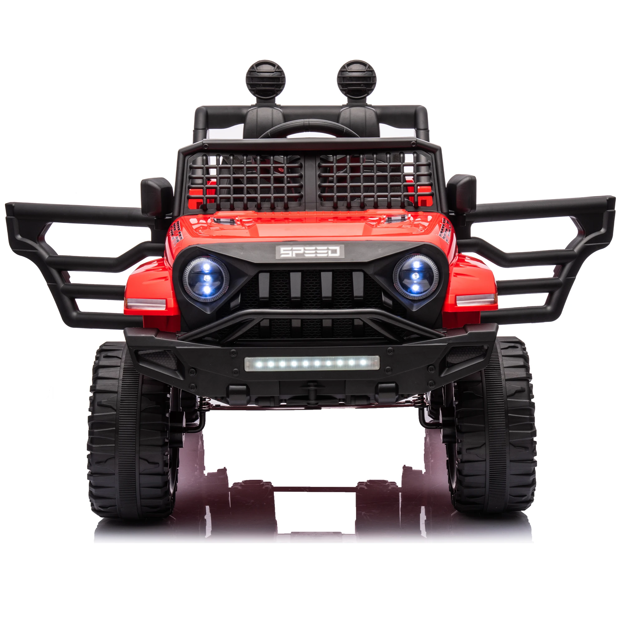 Kids Toys Ride On Truck Car 12v7A W/Parents Remote Control Electric Car 3 Speed Adjustable USB MP3 LED Light Safety Belt