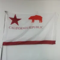 90x150cm California Republic Bear Flag - Vintage Style USA State Flag, Durable Polyester, Indoor/Outdoor Decoration