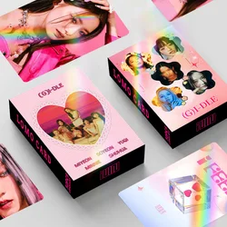 30Pcs/Set Kpop (G)I-DLE Laser Photocards Ablum Postcard Lomo Cards Photocard Print YUQI SHUHUA Minnie Fans Gift