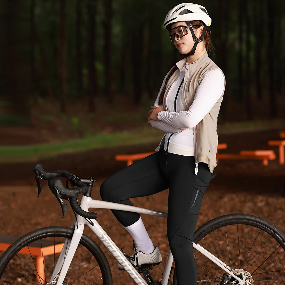 WOSAWE Thermo-Winter-Fahrradweste, winddichte Fahrradjacke, ärmellose Windjacke, Gesäßtaschen für Damen und Herren – Detail 22