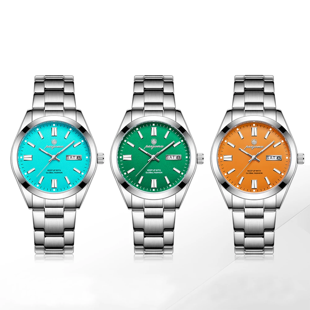

PAAZOMU Man Top Luxury Watch Waterproof Luminous Date Men Watch Stainless Steel Male Clock Sport Fashion Men's Quartz Watches