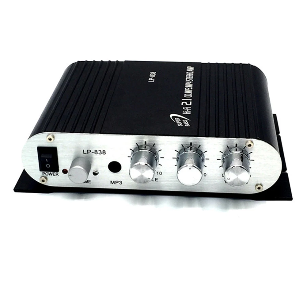 

200 W 2.1 Channel Amplifier Mini Computer Car Accessories Stereo Subwoofer Out