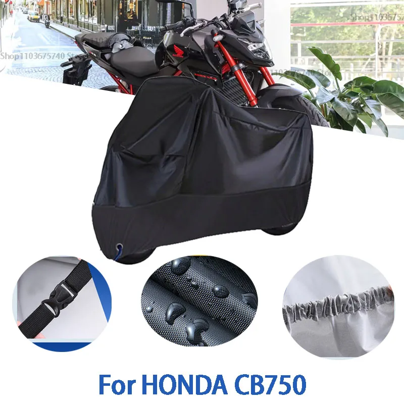 

Motorcycle Full Covers For HONDA CB750 Car Outdoors Sun Protection Dust No Ear Thickened Oxford Clothcover Accessories