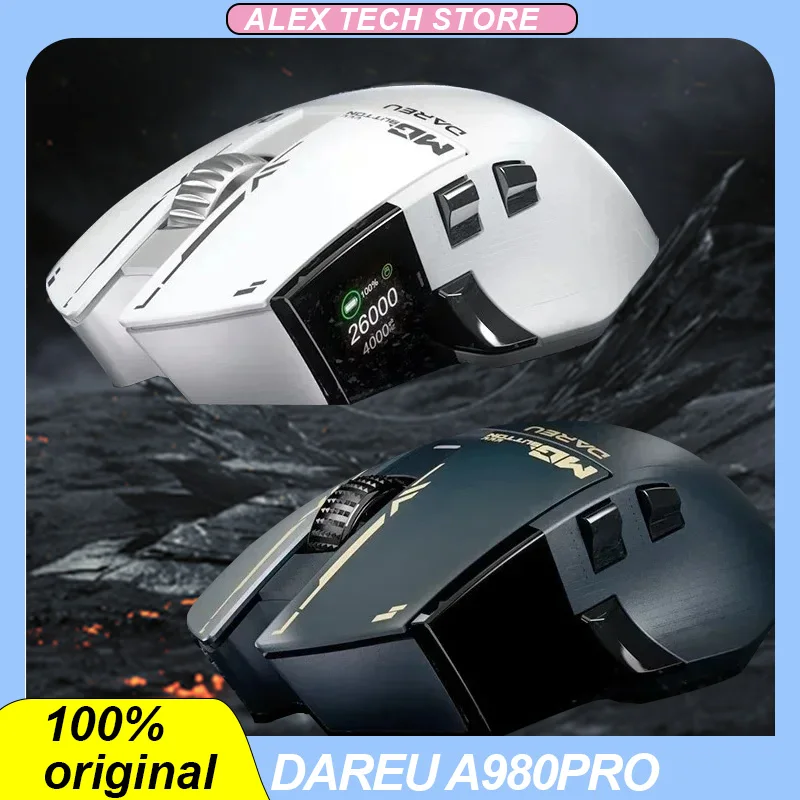 

DAREU A980pro Mouse Bluetooth Wireless 3mode Paw3395 Lightweight 8K Magnesium Alloy Customized Low Delay Gaming Esports Mouse