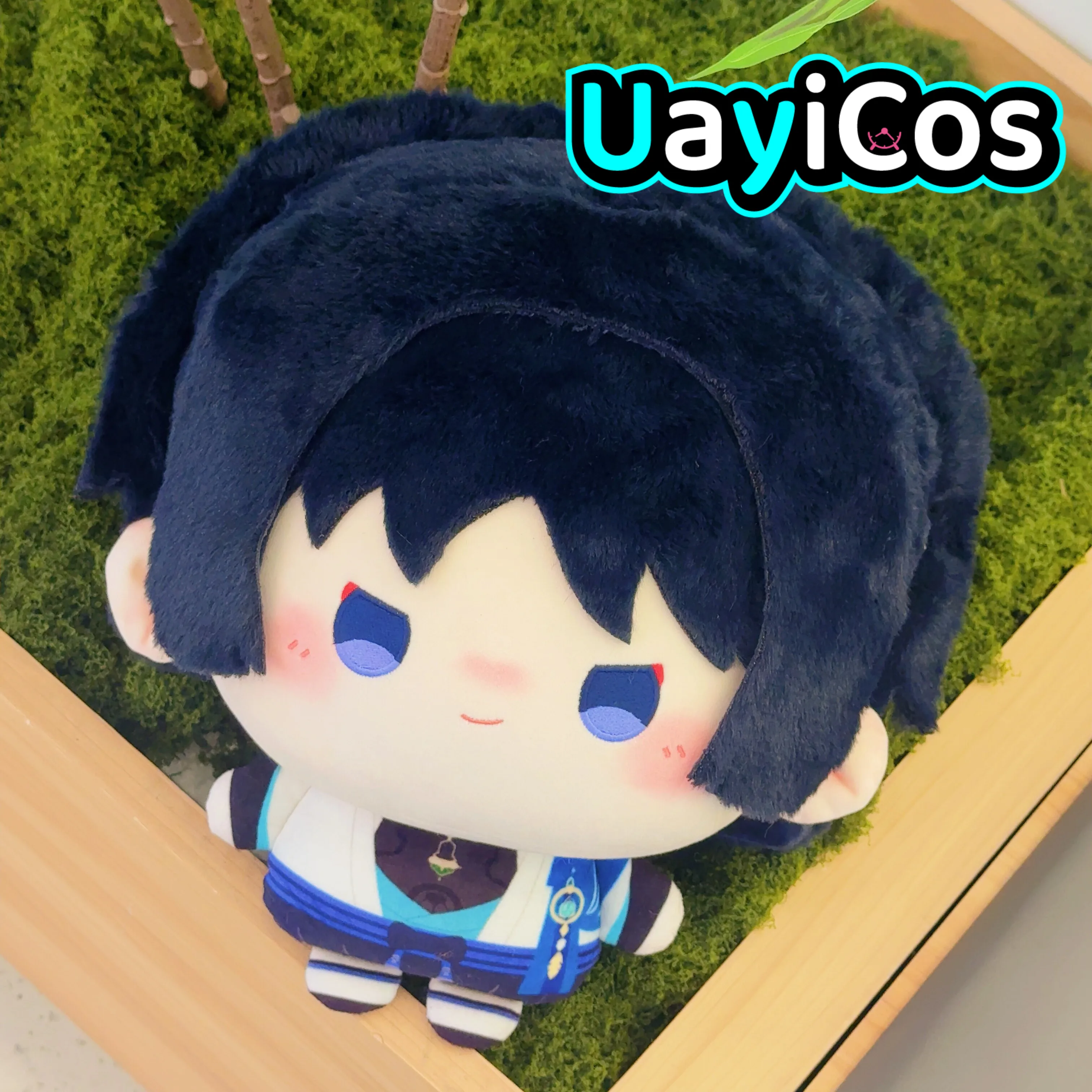 

38cm Genshin Impact Xiao Venti Zhongli Wanderer Cartoon Stuffed Plushie Doll Clothes Pillow Ornament Anime Figure Game Toy Kids