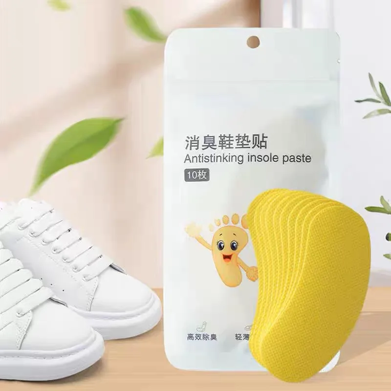 12/120pcs Shoes Deodorant Stickers for Sneaker Smell Fresh Summer Lemon Antibacterial Men Antiperspirant Foot Care Pastes Insole