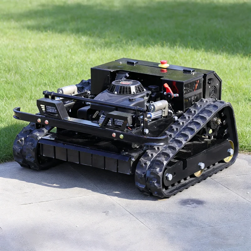 

Индивидуально настраиваемая гусеничная газонокосилка с дистанционным управлением и многофункциональным контролем для прополки на склонах, в теплицах и на фермах