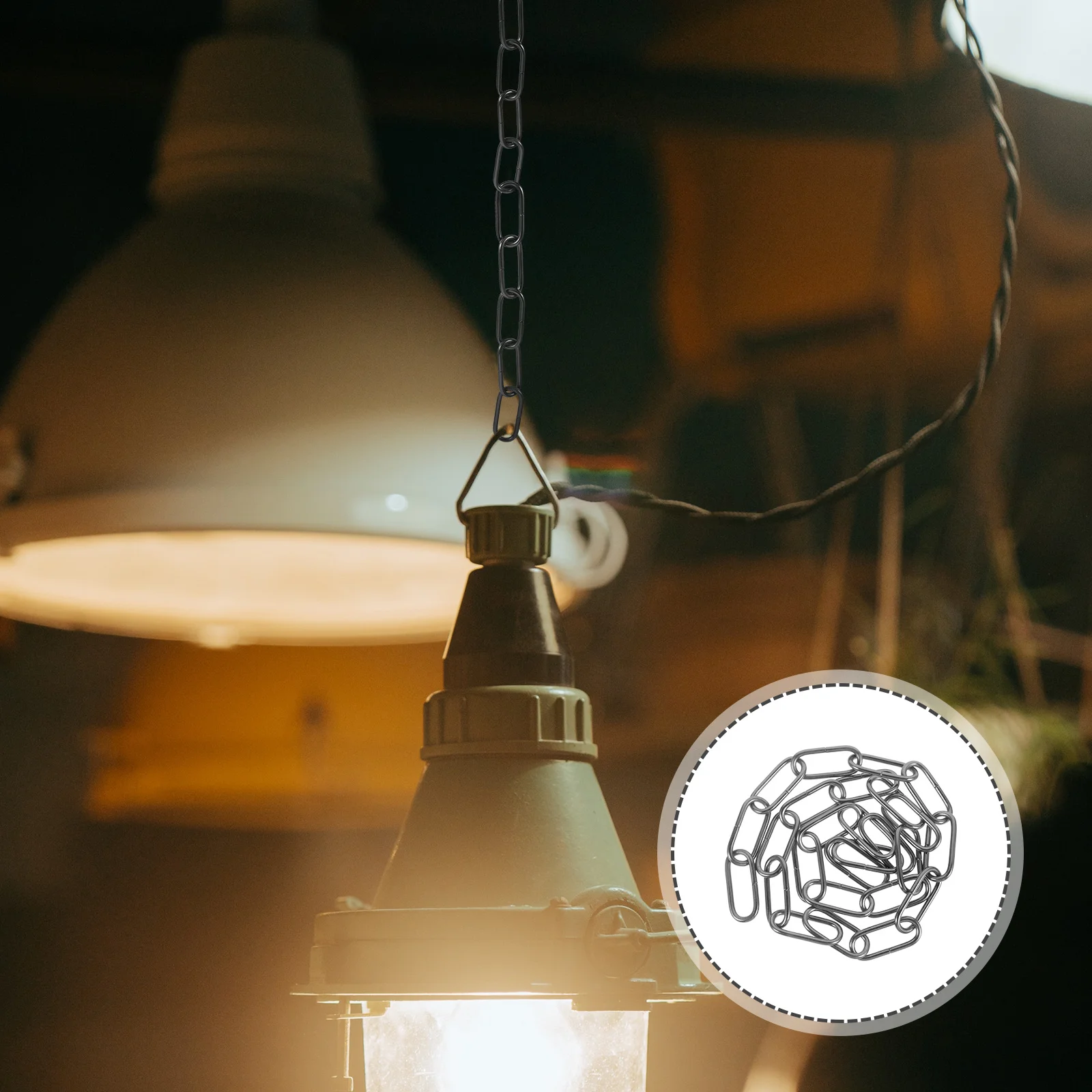 

Crystal Lamp Hanging Chain Light Fixture Vintage Lighting Extension Metal Chains for
