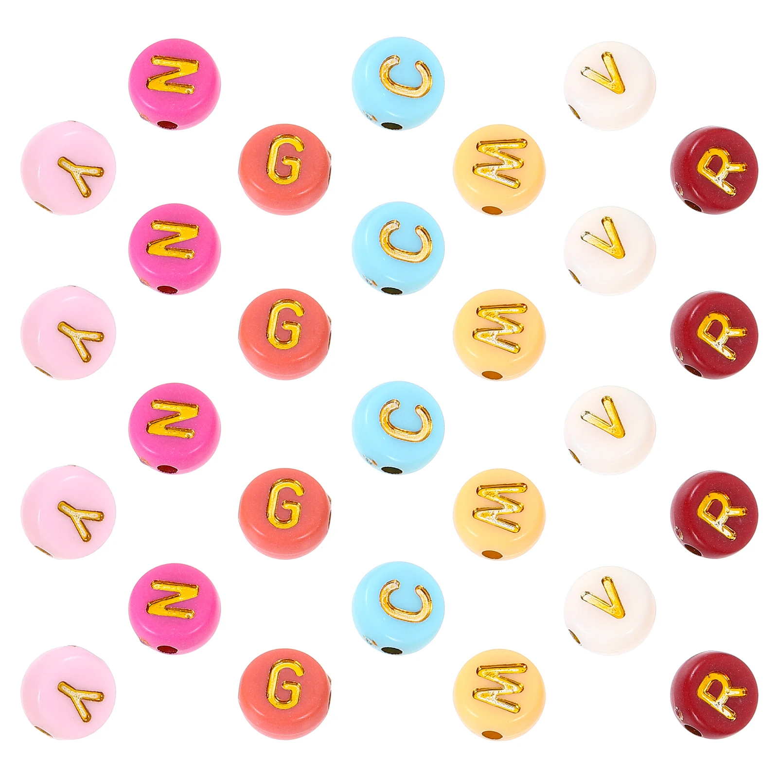 

26 Letter Acrylic Beads 1000pcs DIY Bracelet Supplies Alphabet Spacer Beads for Jewelry Making Handcrafted Necklace Accessories