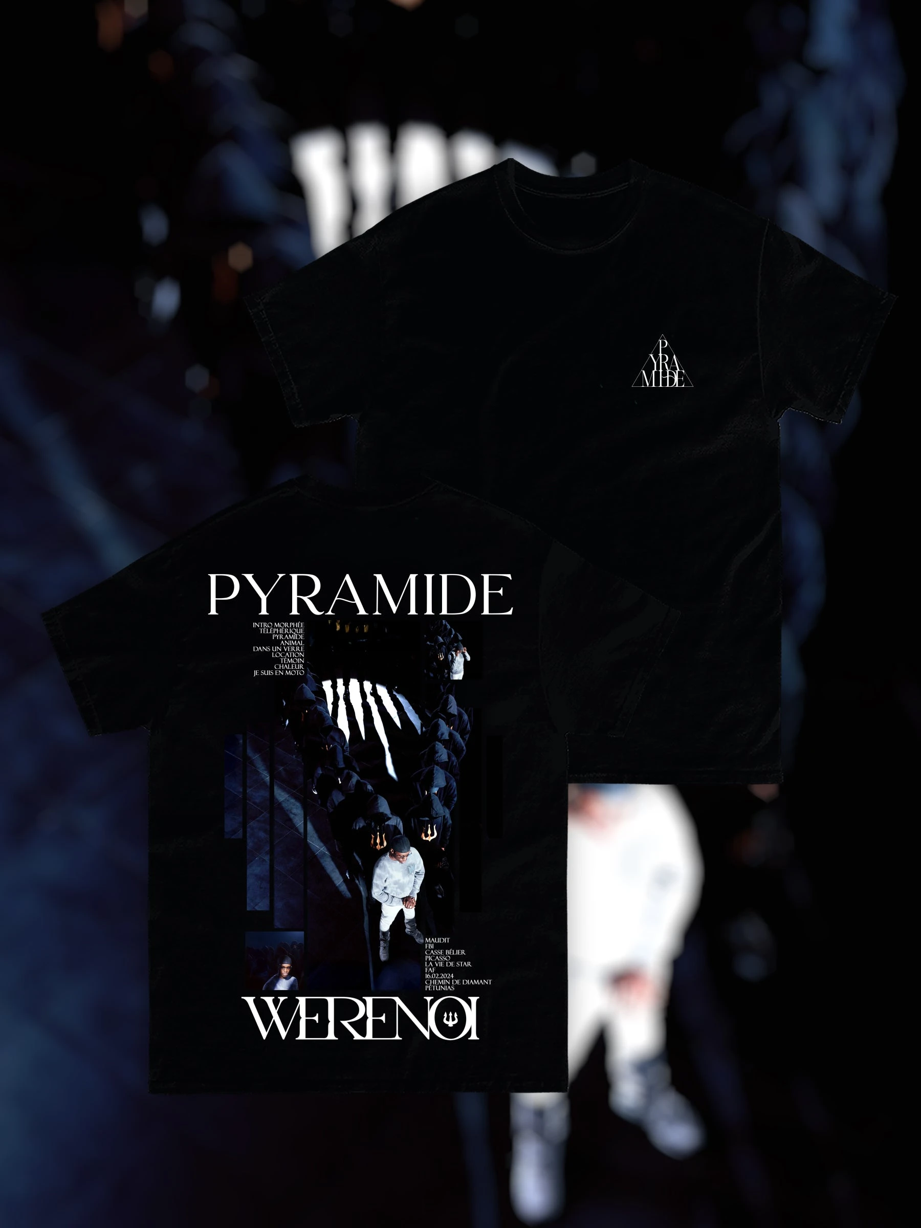 Rapper Werenoi Album Pyramide Merch New T Shirt Cotton Men's Clothing Women's T-Shirt 2026 Summer Exclusive Tour Fans Gifts Tee