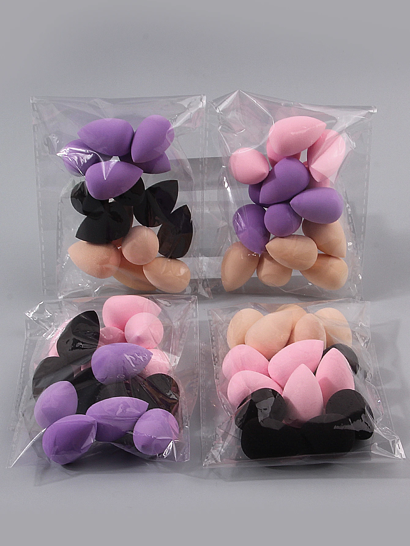 15 ชิ้นสามสีมินิแต่งหน้าฟองน้ำไข่พัฟแป้ง, รองพื้นอเนกประสงค์แบบแห้งและเปียก, คอนซีลเลอร์แต่งหน้าพิเศษฟองน้ำไข่