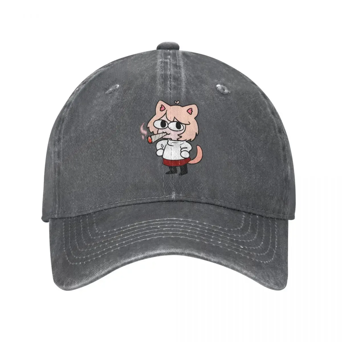 Neco Arc Meme Water Washing Baseball Cap Adjustable Sun Hats Women Japanese Anime Cap Spring Autumn Vintage Casquette Gorras