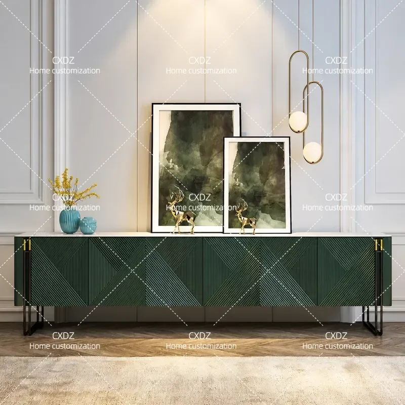 Light Luxury Foyer Decorative Cabinet Entrance Porch Shoe Storage Post Modern Dining Sideboard Bedroom Solid Wood Organizer