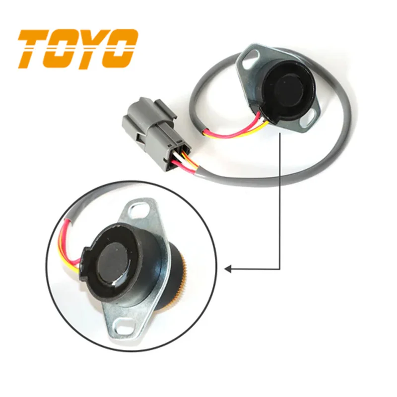 Toyo Excavator PC200-6 PC200-5 Throttle Sensor 7861-93-4130 Stepping Motor Throttle Position Sensor For Komatsu Spare Parts