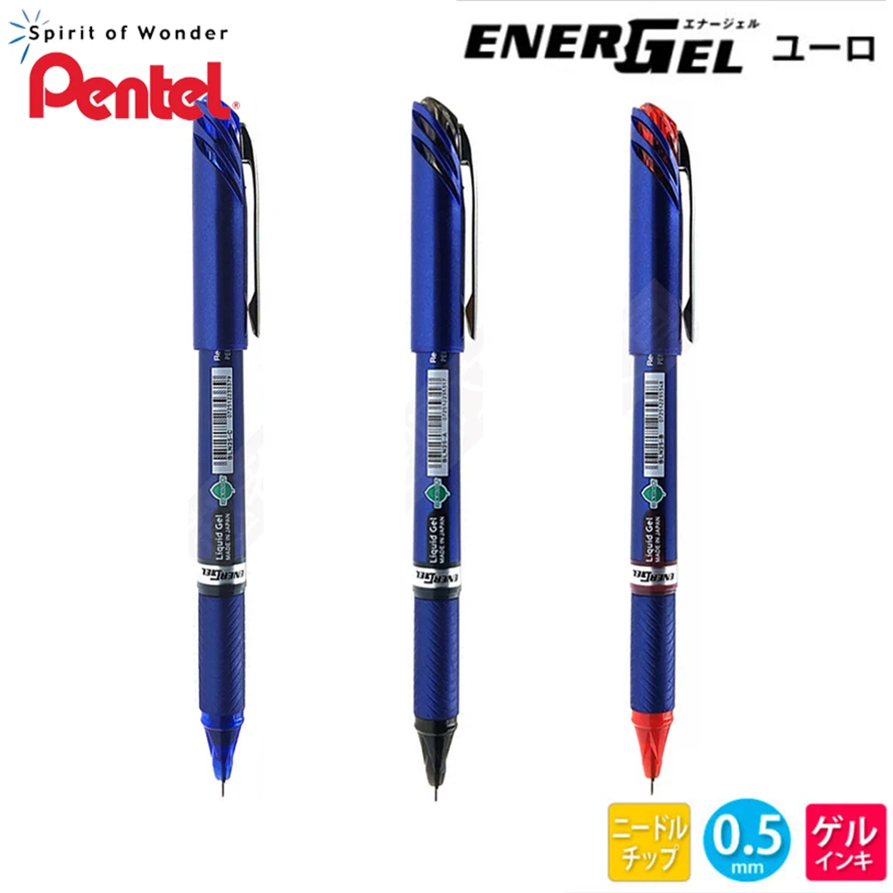 

3/6pcs Japan Pentel Quick Drying Gel Pens BLN25 Large Capacity Signature Black Red Blue for Writing 0.5mm Office Accessories