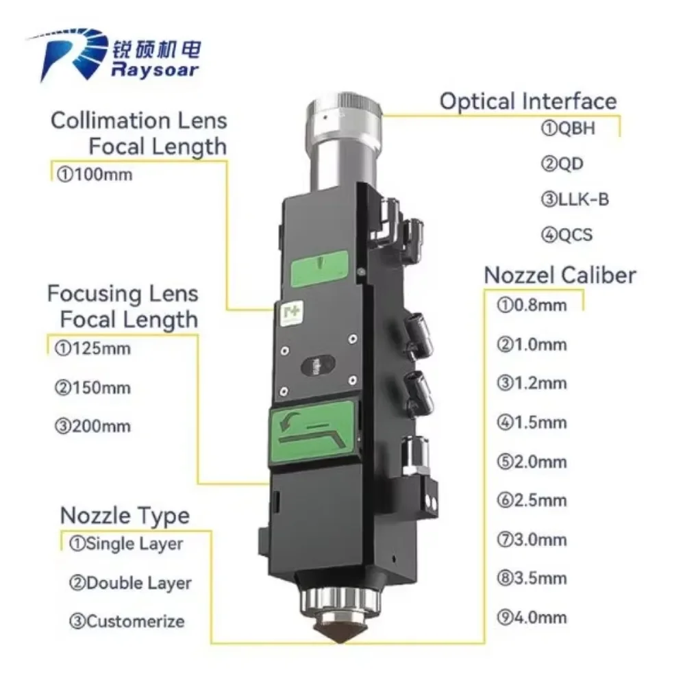 Raysoar BT240S0003 BT240S0015 BT240 3KW Fibe Cutting Head for Raytools  Cutting Machine