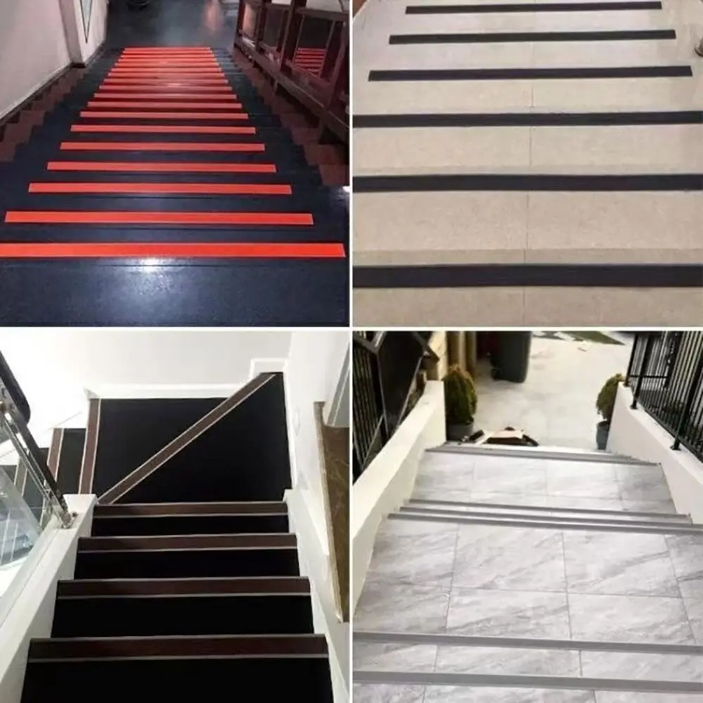 Pressing Strip Self-adhesive Anti-Slip Stair Strip PVC Non Slip Staircase Sticker Stair Treads Strip Kindergarten